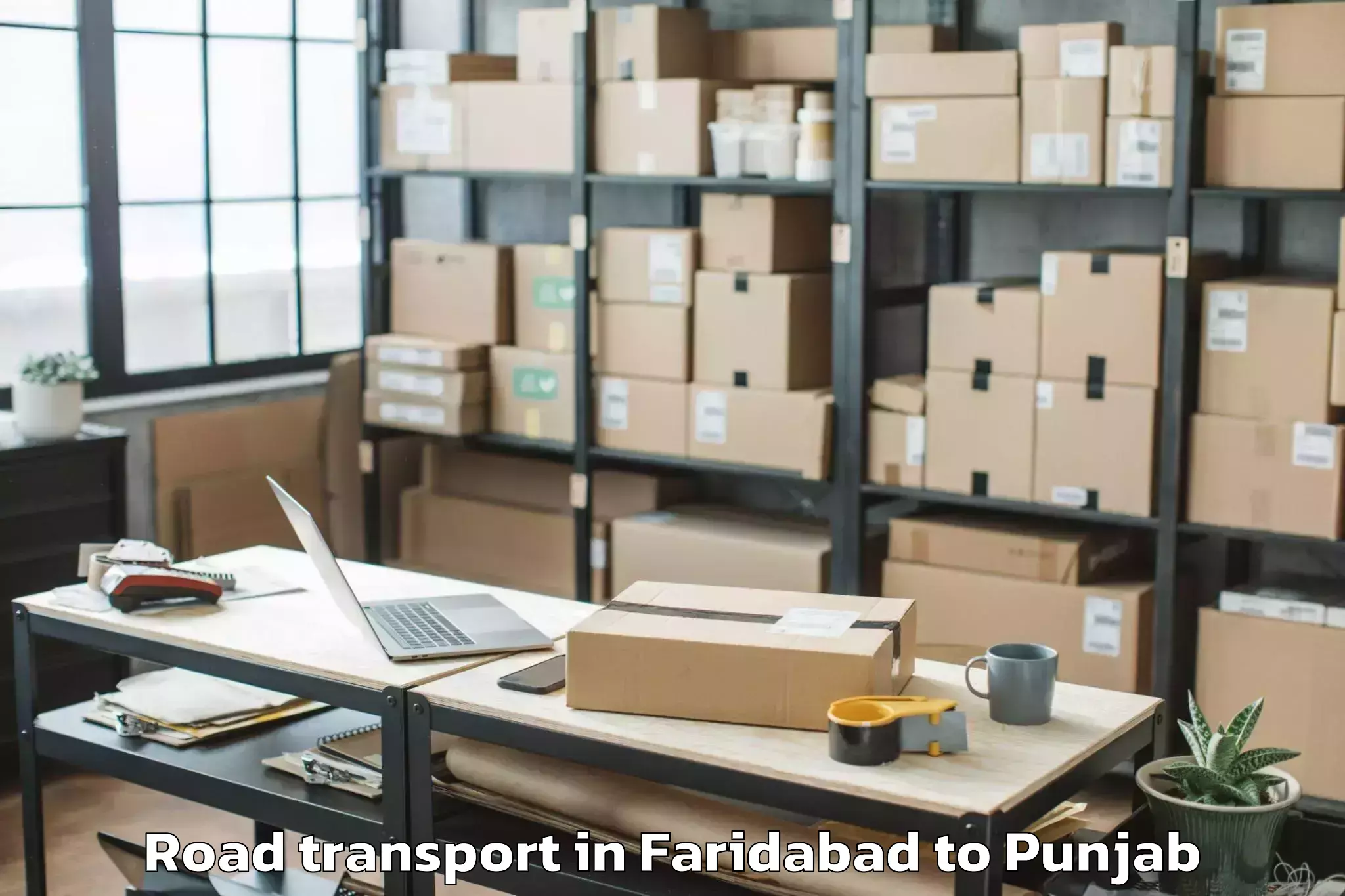 Book Faridabad to Sujanpur Road Transport Online